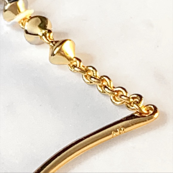 ALEXIS BITTAR • NEW Miss Havisham Horseshoe Celestial Pear Gold CZ Bracelet - Picture 4 of 9
